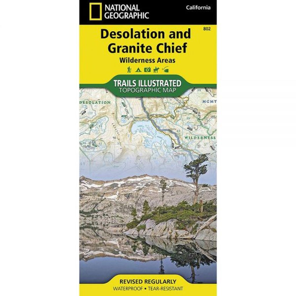 Desolation + Granite Chief Wilderness Map - Wanderer's Outpost