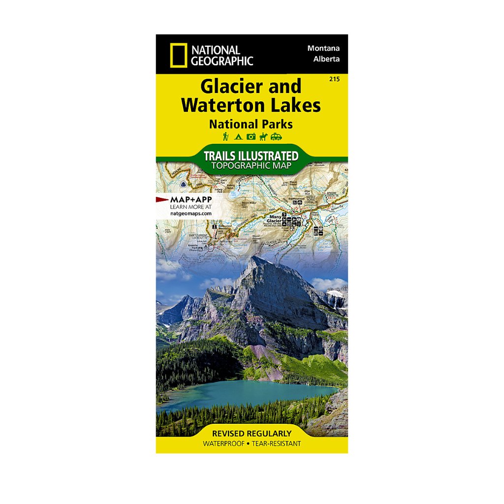 Glacier/Watertown Lakes National Park Map - Wanderer's Outpost