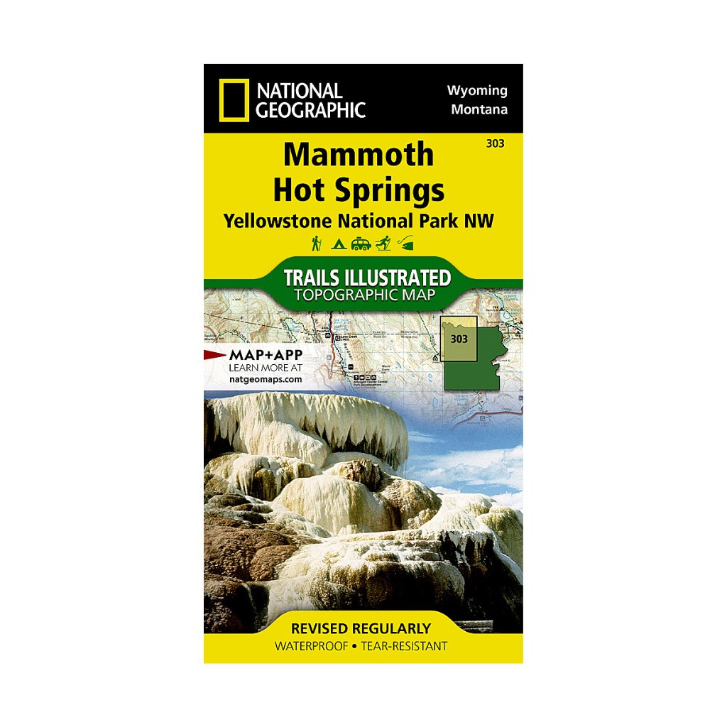 Mammoth Hot Springs Yellowstone Map - Wanderer's Outpost