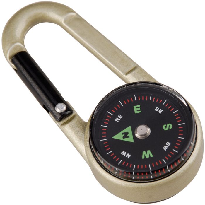 Carabiner Compass w/Thermometer - Wanderer's Outpost