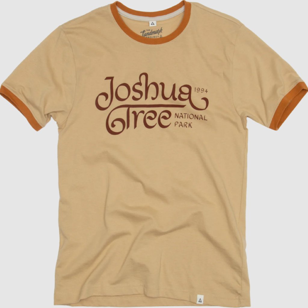 Joshua Tree Type Ringer Tee (Unisex) - Wanderer's Outpost