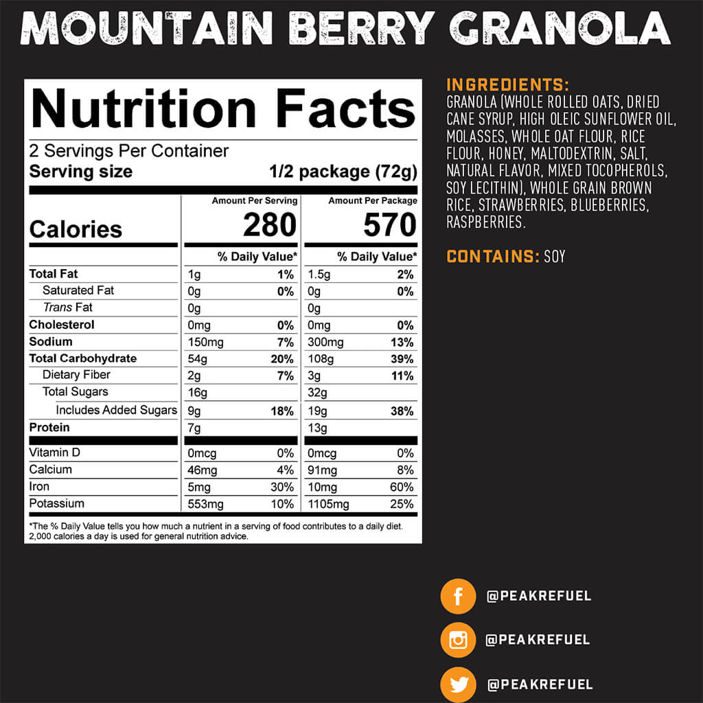 Mountain Berry Granola - Wanderer's Outpost