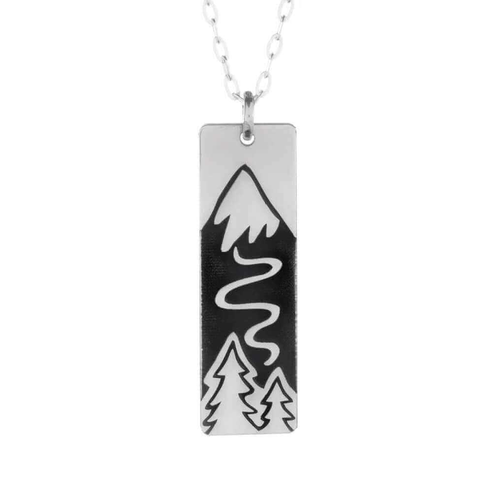 Winter Ski Slope Necklace - Wanderer's Outpost